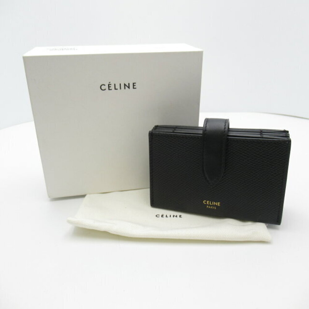 Celine Calfskin Black Leather Business Accessories Holder Accessory Wallet - Picture 7 of 7